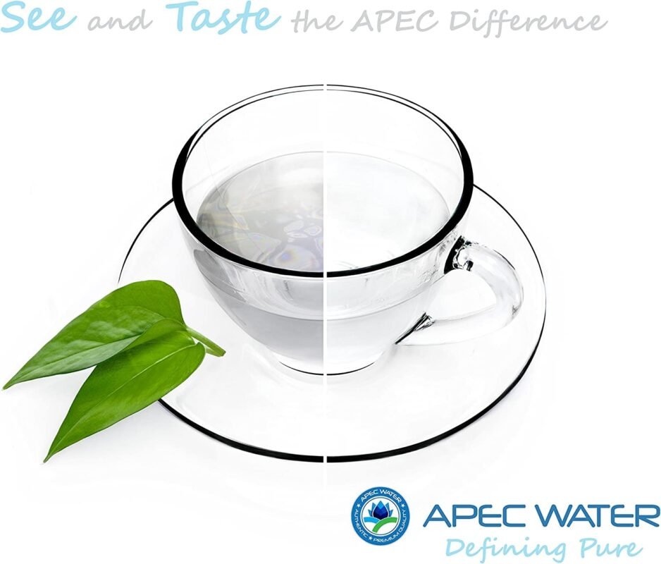 APEC Water Systems ROES-50 Essence Series Top Tier 5-Stage WQA Certified Ultra Safe Reverse Osmosis Drinking Water Filter System